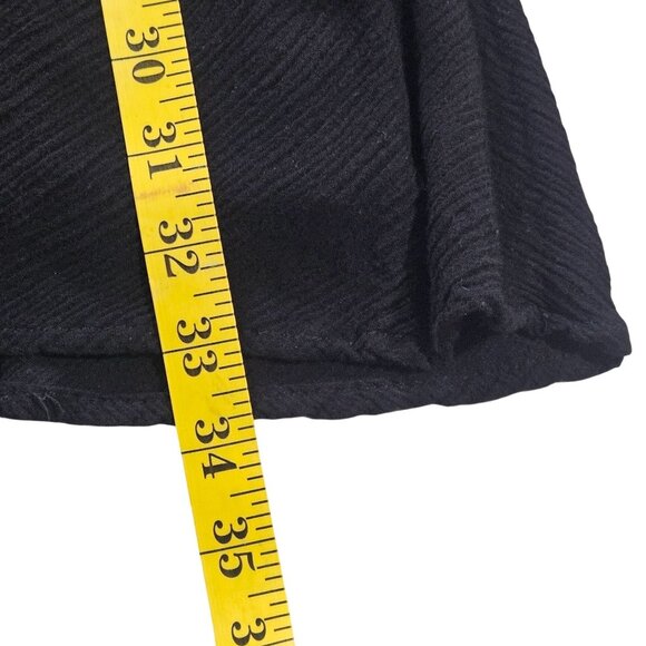 Free People Black S Mini Dress Whimsygoth Boho Chic Cottage Party Festival - Picture 7 of 11